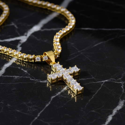 Cadena Cruz Gold - Macro