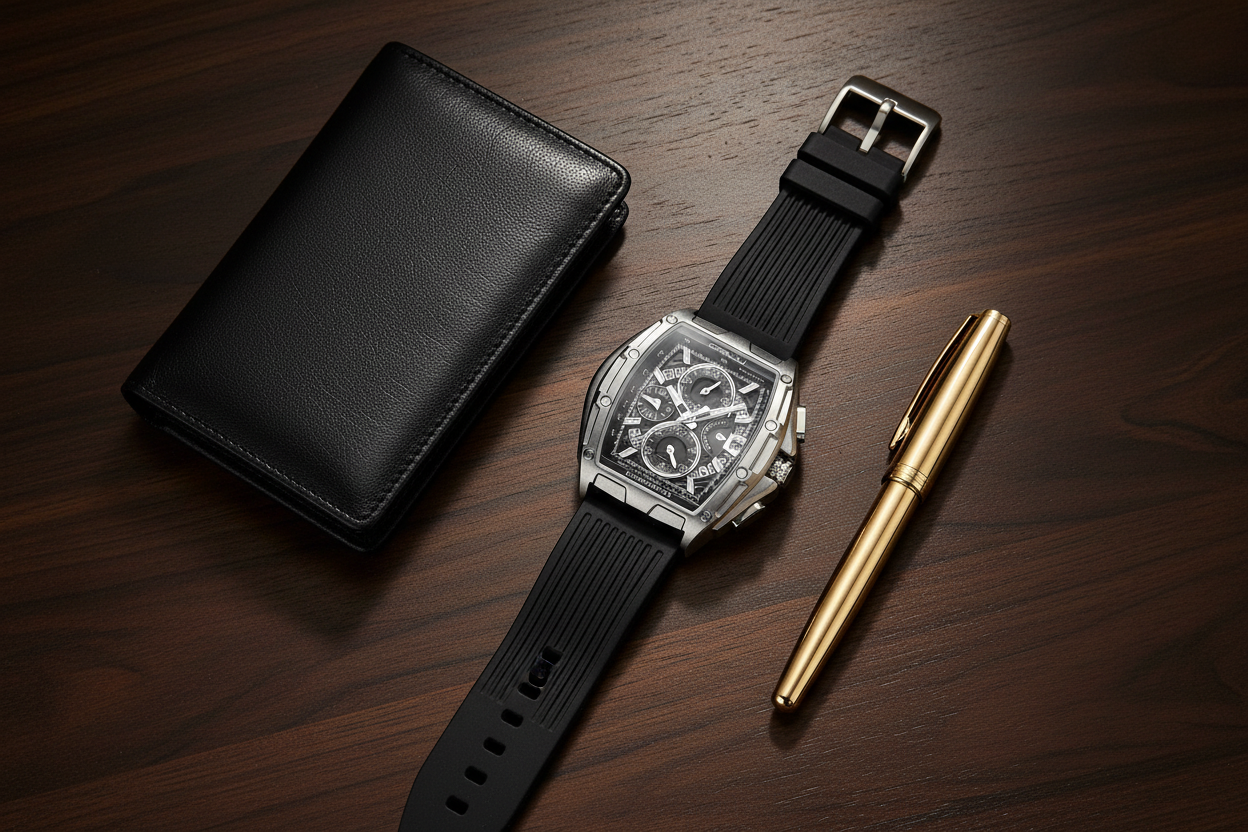 Chrono Blanco flat lay
